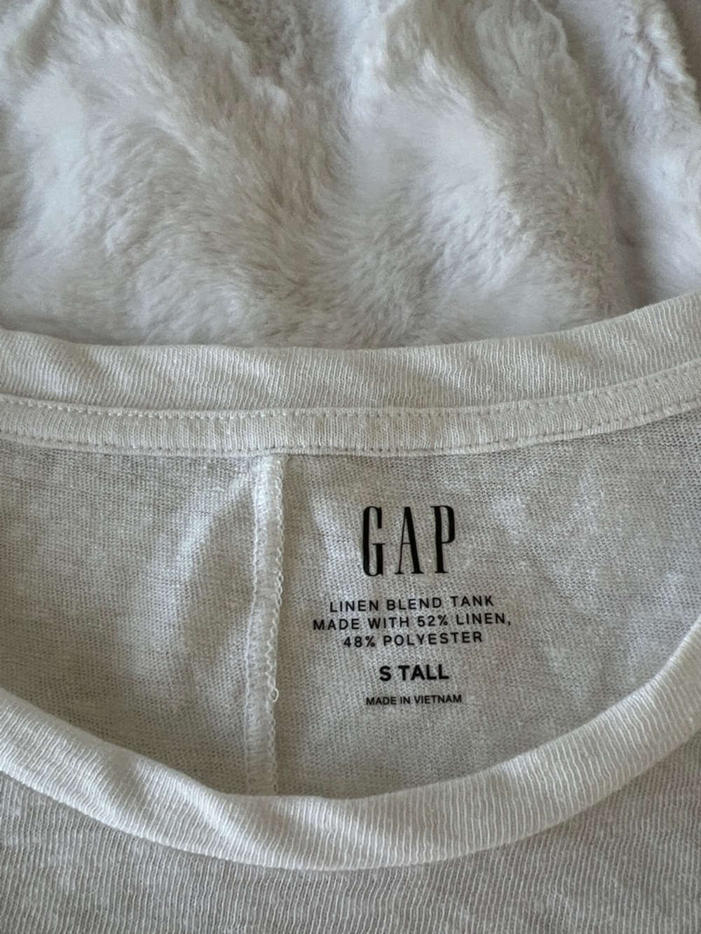 GAP Linen Blend Tank white